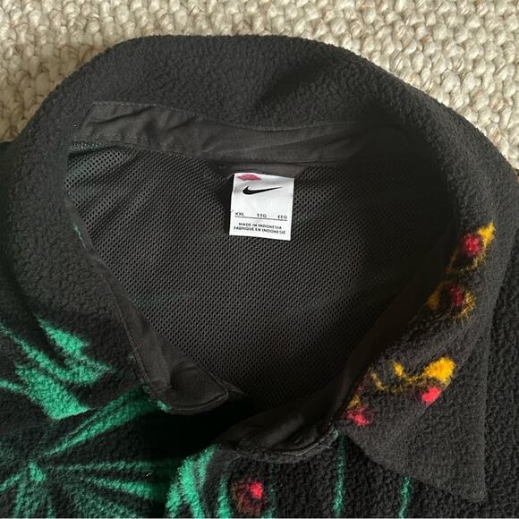 Nike Men's Lebron James Tropical Sherpa Button up Jacket Size XXL - Picture 9 of 15